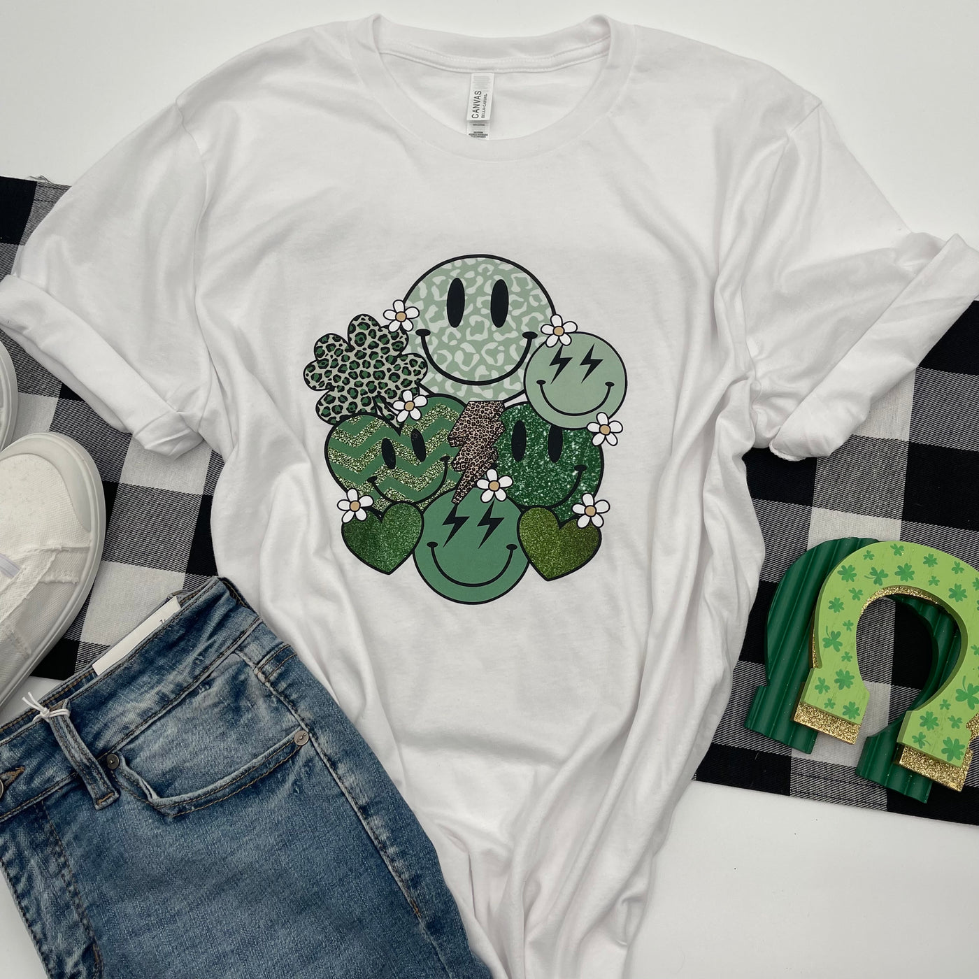Smiley Face St. Patty's Day Tee