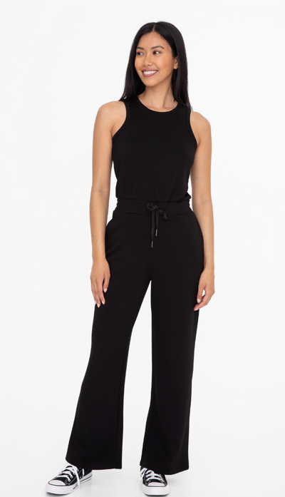 Keyhole Black Jumpsuit