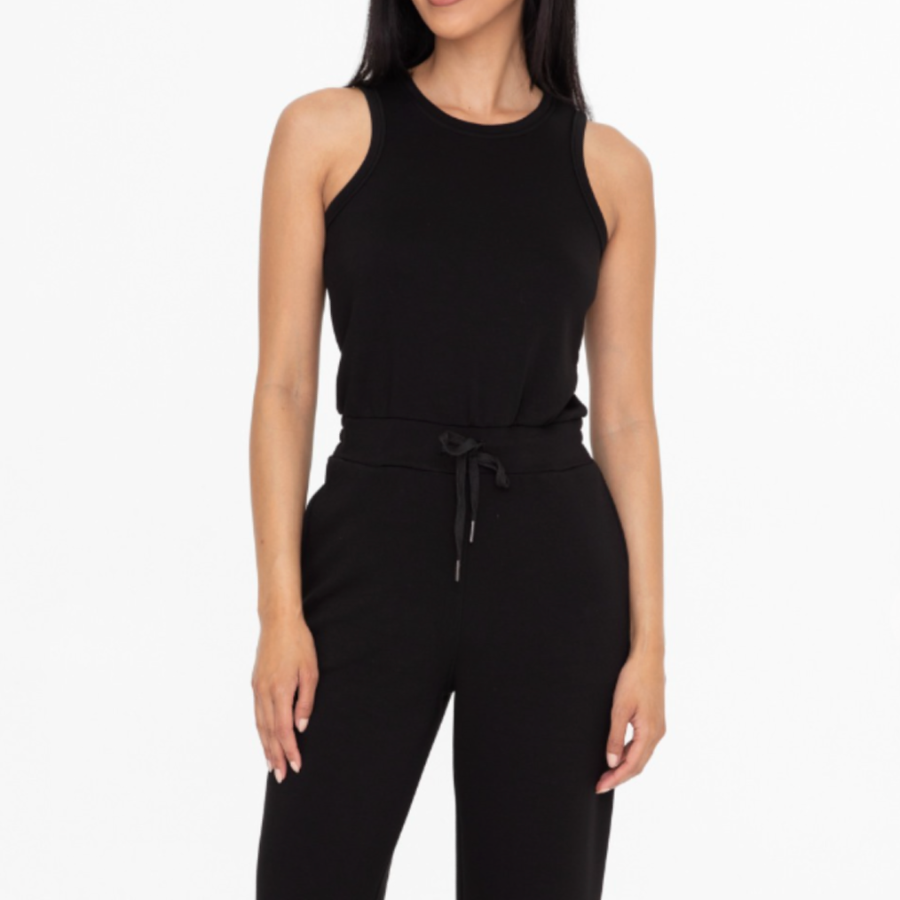 Keyhole Black Jumpsuit