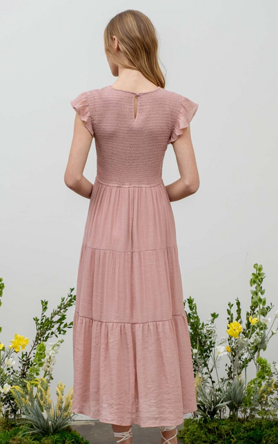 Blush Smocked Dress