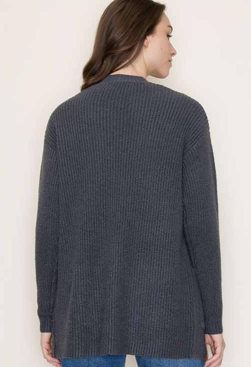Sweater Cardigan in Midnight
