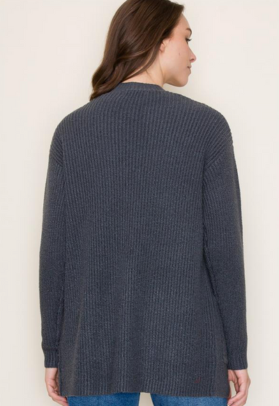 Sweater Cardigan in Midnight
