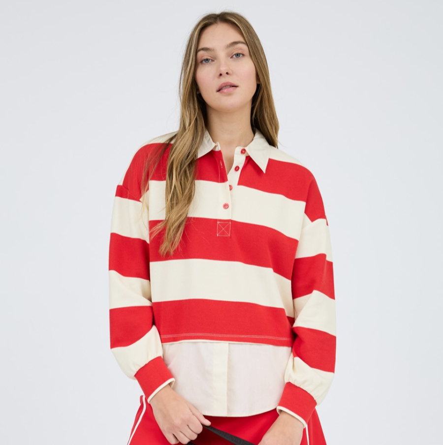 Wide Striped Top