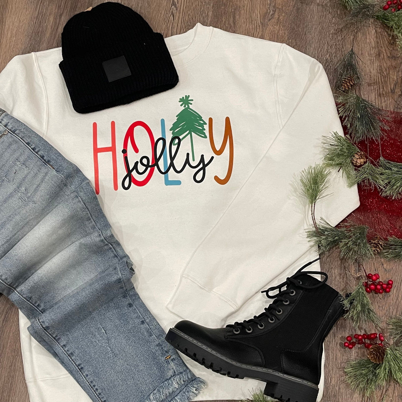 Holly Jolly Crewneck Sweatshirt