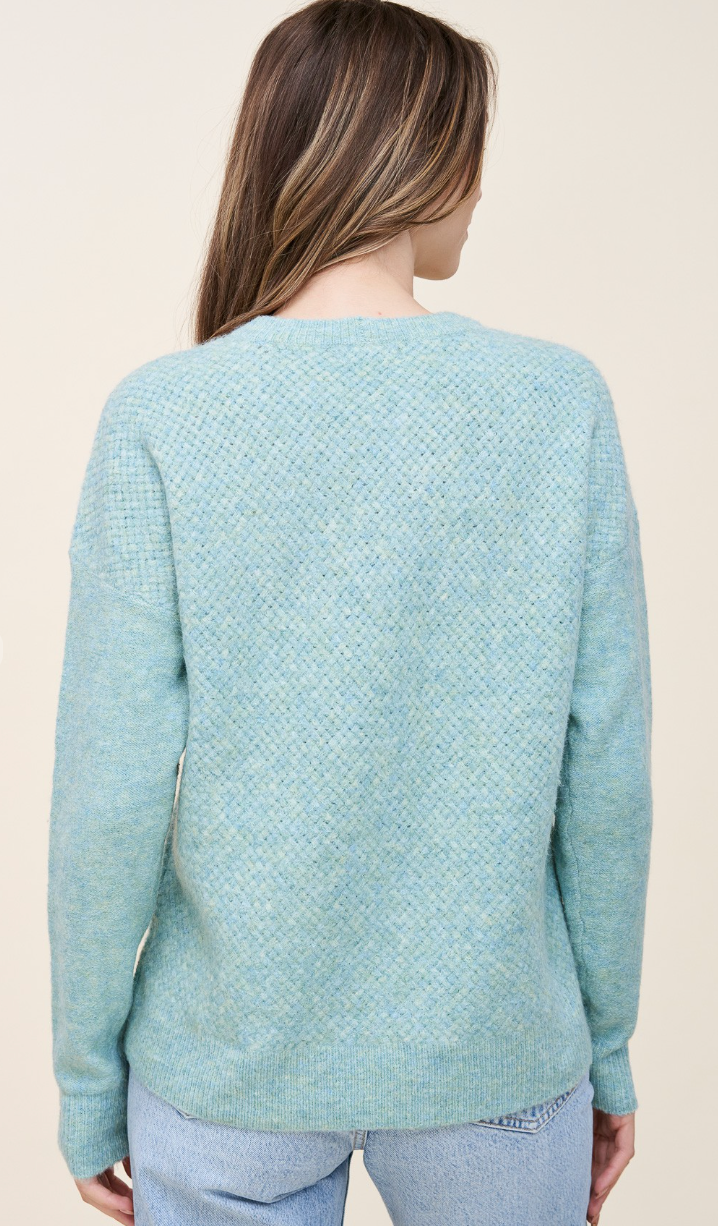 Mint Textured Sweater