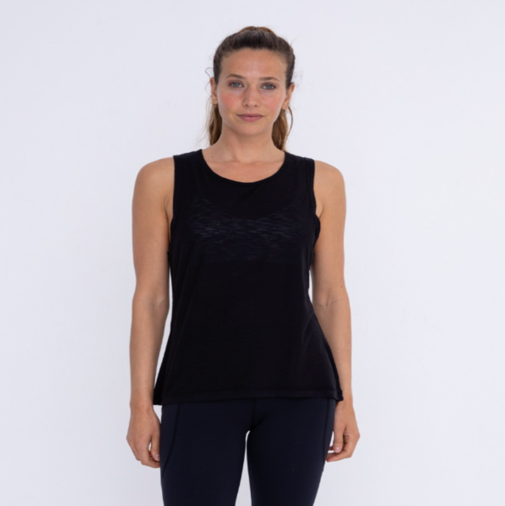 Black Boxy Fit Tank