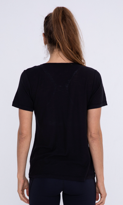 Black V-Neck Tee