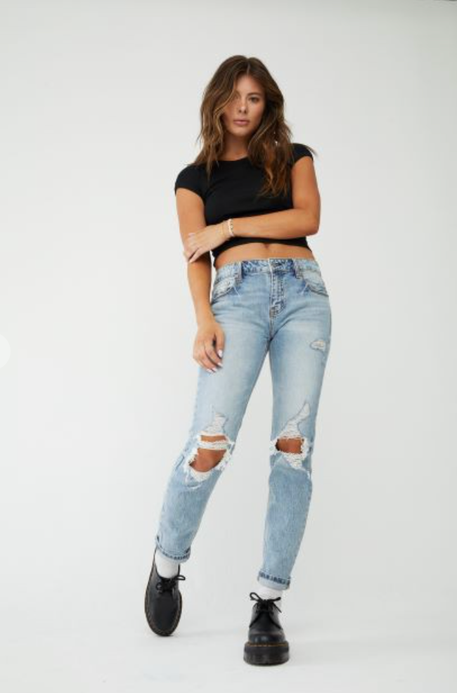 Eunina - Frankie Mid Rise Girlfriend Jean