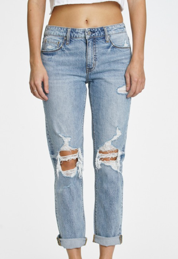 Eunina - Frankie Mid Rise Girlfriend Jean