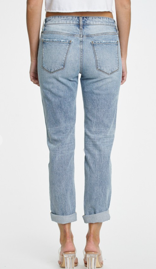 Eunina - Frankie Mid Rise Girlfriend Jean